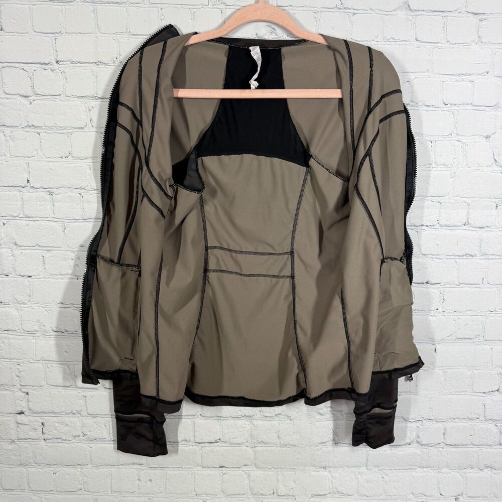 Lululemon Define Jacket Luon Heathered Women Size 10 Incognito Camo Mid Length - Picture 10 of 11